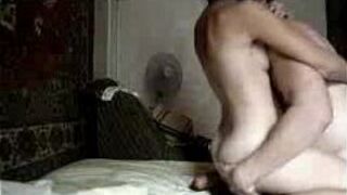 Sexy cheating wife in bed making a sextape with hubby porn video