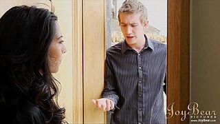 JoyBear Sexy wife Lou Charmelle enjoys a huge cock porn video