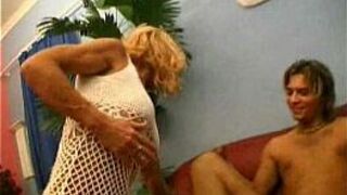 Two grannies hire young studs to have sex porn video